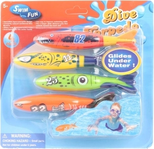 Rachete subacvatice pentru copii – set de 4 bucăți