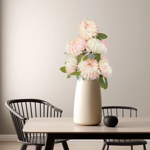 Crizantemă artificială roz 12 × 58 cm