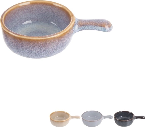 Bol de copt porționat cu mâner 7 cm, mix de culori