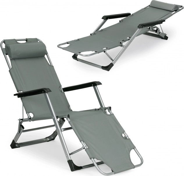 Scaun pliabil de plajă 2-în-1