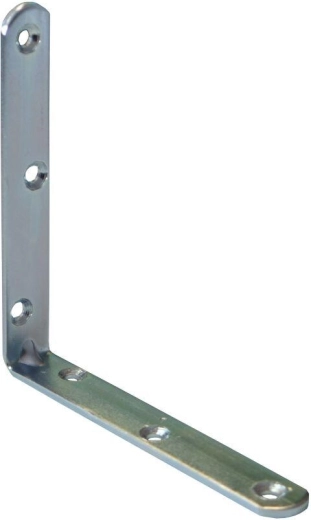 Colțar cu nervură, galvanizat, alb, 120 × 18 × 3 mm (10 buc)