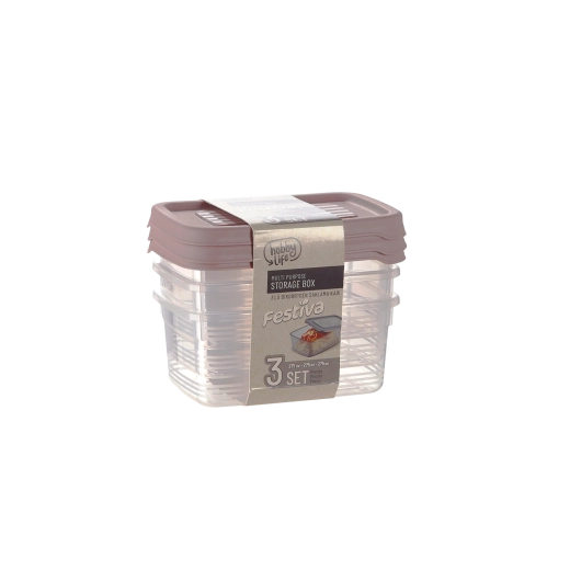 Set Festiva de 3 caserole dreptunghiulare 275 ml