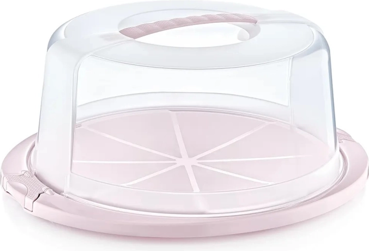 Cutie rotundă pentru tort Nordic Pink 33,5 × 38 × 17 cm
