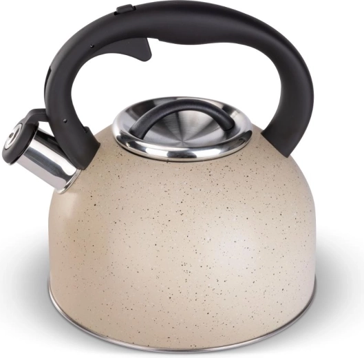 Cană de ceai din oțel inoxidabil Lamart Dots, 3 l, crem