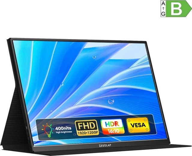 Monitor portabil de gaming ZEUSLAP P16 16" WUXGA 120 Hz