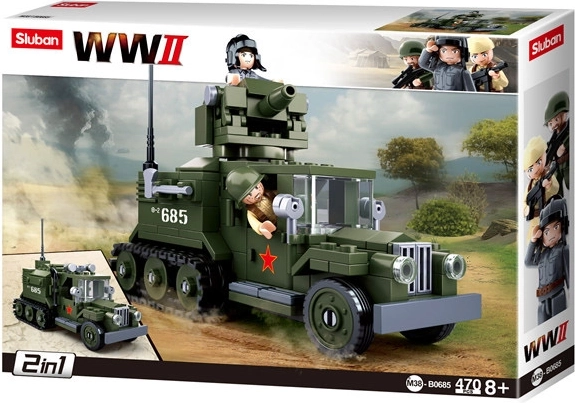 Sluban Vehicul sovietic cu șenile 2v1