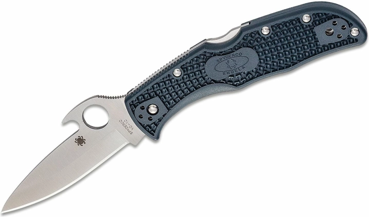Spyderco Endela Lightweight Emerson cuțit pliabil de buzunar 8 cm, albastru-gri, FRN