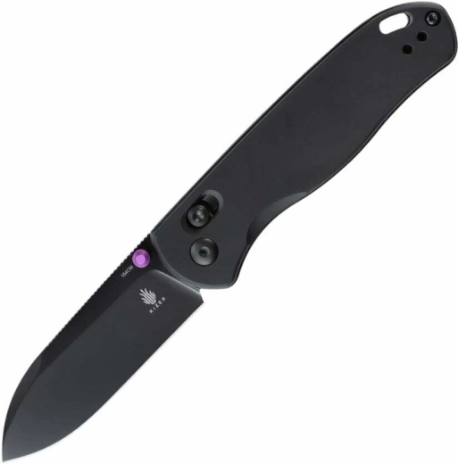 Kizer Drop Bear – cuțit de buzunar negru din aluminiu (154CM, EDC)