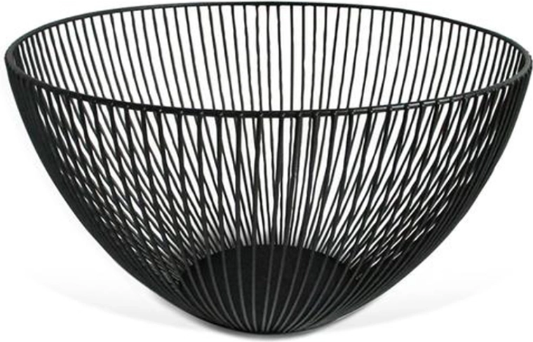 Fructieră din sârmă Kitchisimo neagră 25 cm