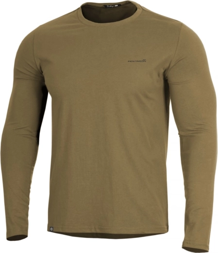 Tricou bărbătesc cu mânecă lungă Pentagon Ageron 2.0 – coyote, mărimea XL