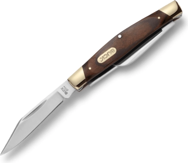Buck 371 Stockman Woodgrain cuțit de buzunar pliabil cu 3 lame