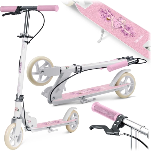 Trotinetă pliabilă pentru copii RICOKIDS Kodi balerină, roți 145 mm, frână de mână și de picior