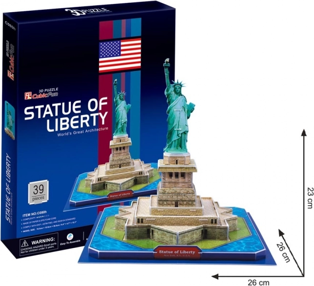 CubicFun puzzle 3D Statuia Libertății 39 piese