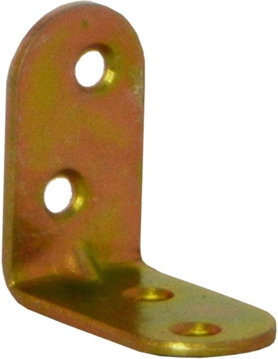 Colțar cu nervură 30 × 18 × 2 mm, zinc galben
