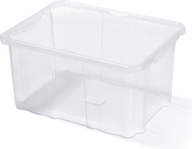 Cutie de depozitare din plastic Cargobox 400 × 300 × 200, transparentă