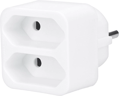Adaptor triplu Solight 2× 2,5 A alb