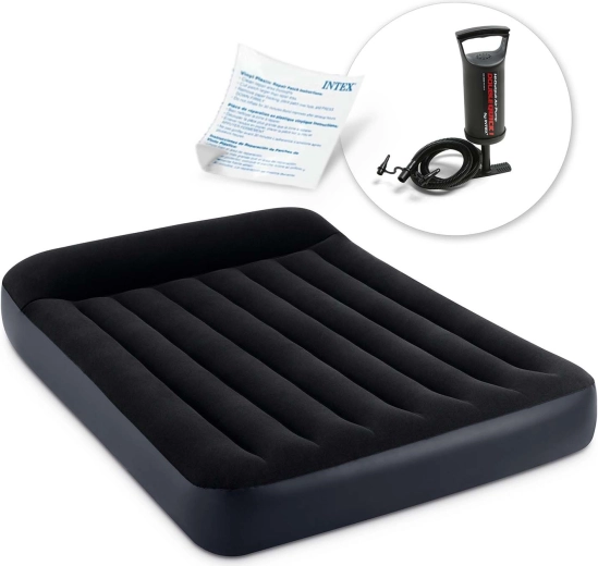 Saltea gonflabilă Intex cu pompă manuală 191 × 137 × 25 cm