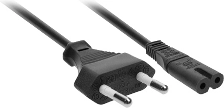 Cablu de alimentare Solight 2 pini (figura opt), 230 V, 2,5 A, 2 m