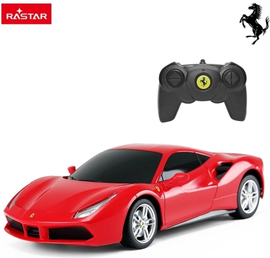 Rastar Ferrari 488 GTB cu telecomandă 1:24 roșu