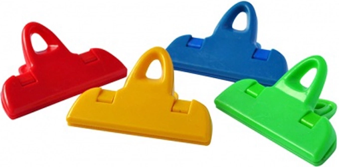 Cleşti din plastic pentru pungi TORO, 4 buc