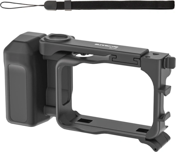 Sunnylife set pentru vlogging pentru Insta360 GO Ultra cu șnur pentru gât și suport cold shoe (negru)