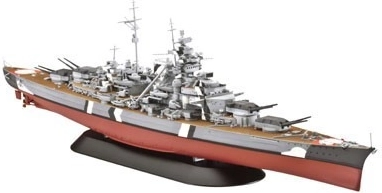 Model din plastic al navei de război BISMARCK