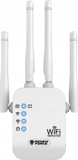 Amplificator de semnal Wi‑Fi dual‑band Renew Force 1200 Mb/s cu 4 antene - 1 bucată