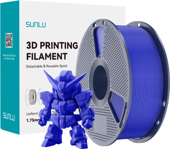Filament Sunlu PLA+ 2.0 Pro pentru imprimare 3D 1,75 mm – Klein Blue (albastru)