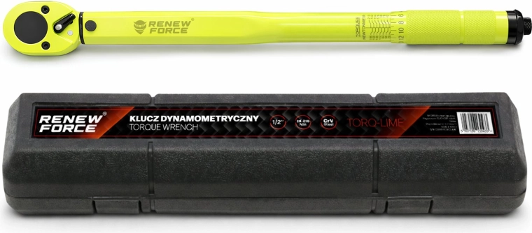 Cheie dinamometrică Renew Force 1/2" 28–210 Nm Torq-lime