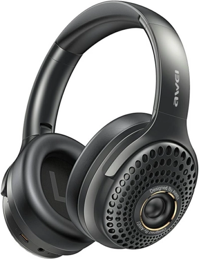 Căști wireless supra-auriculare AWEI AT30 Bluetooth 6.0 negre