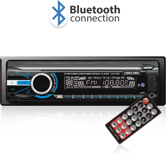 Radio auto CARGUARD cu Bluetooth, USB și radio FM