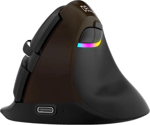 Mouse vertical ergonomic Delux M618 Mini Jet (Bluetooth/2,4 GHz, USB-C)