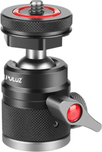 Cap sferic PULUZ din aliaj de aluminiu cu suport cold shoe - 1 bucată