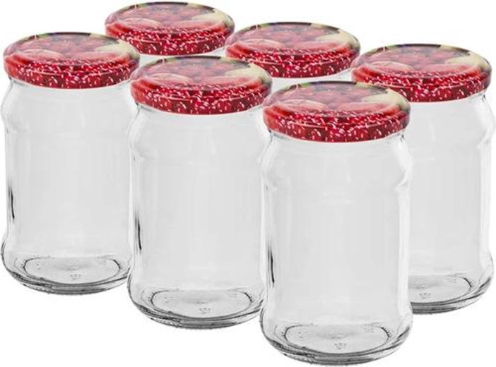 Borcane pentru conservare cu capac 300 ml, set 6 buc.