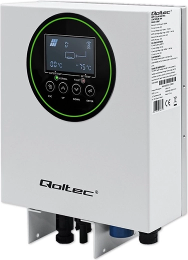 Invertor solar pentru încălzirea apei Qoltec ECO Solar Boost cu MPPT, BYPASS, LCD, Wi‑Fi (3 kW / 4 kW)