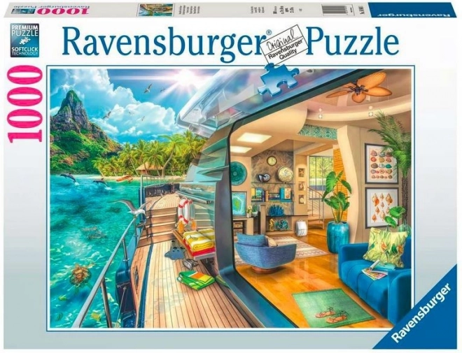 Puzzle 1000 piese – croazieră în tropice RAVENSBURGER