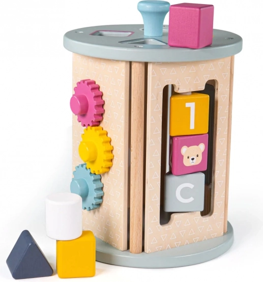 Butoi activ motric BIGJIGS TOYS din lemn FSC