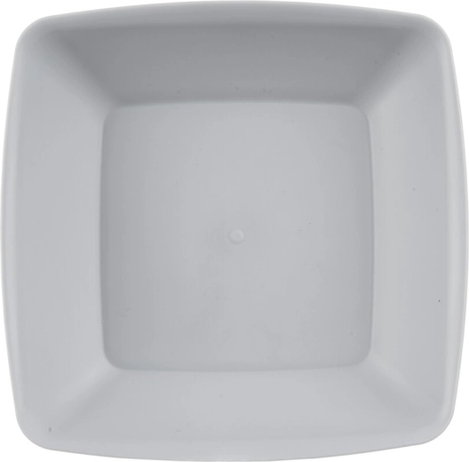 Farfurie adâncă din plastic Sandy, gri, 17,5 × 17,5 cm
