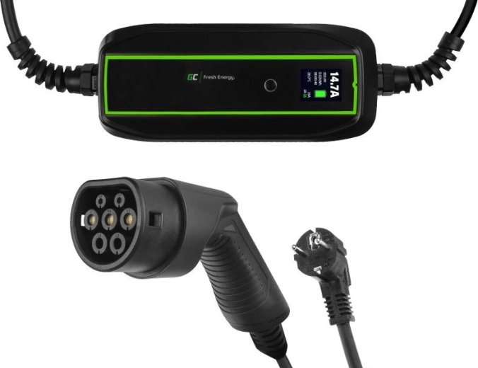 Încărcător mobil Green Cell pentru mașini electrice 3,6 kW Schuko – Type 2