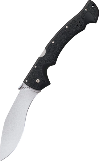 Cold Steel Rajah II cuțit de buzunar, lamă stonewash, mâner negru Griv-Ex