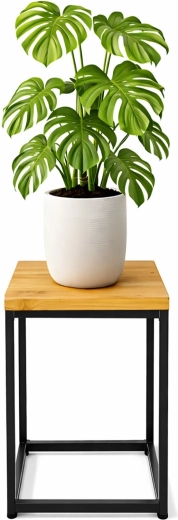 Suport pentru flori Renew Force cu poliță în decor craft, jos - 1 buc