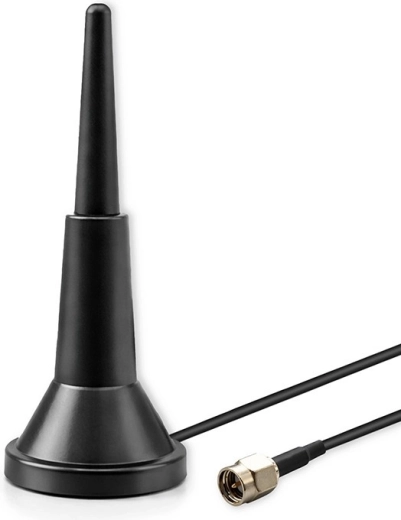 Antena 4G LTE cu bază magnetică, 5 dBi, omnidirecțională, 600–2700 MHz, SMA, 3 m