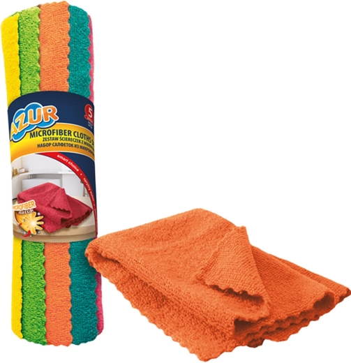 Lavete suedeze din microfibră AZUR 30 × 30 cm, 5 buc.