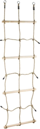 Plasă de frânghie cu mânere din lemn 2 m