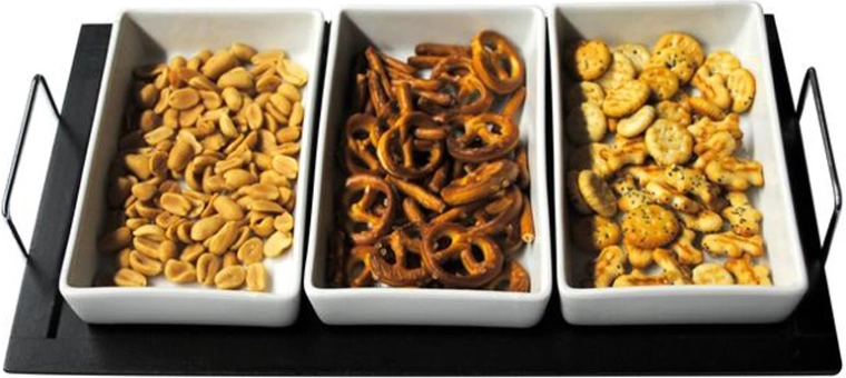 Set de servire cu boluri și tavă TORO dreptunghiular