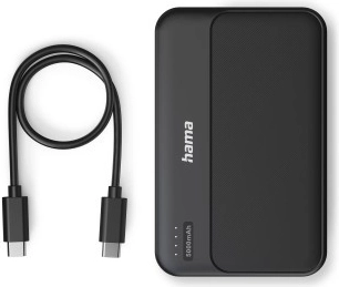 Powerbank Hama 5000 mAh, 2× USB-A, antracit