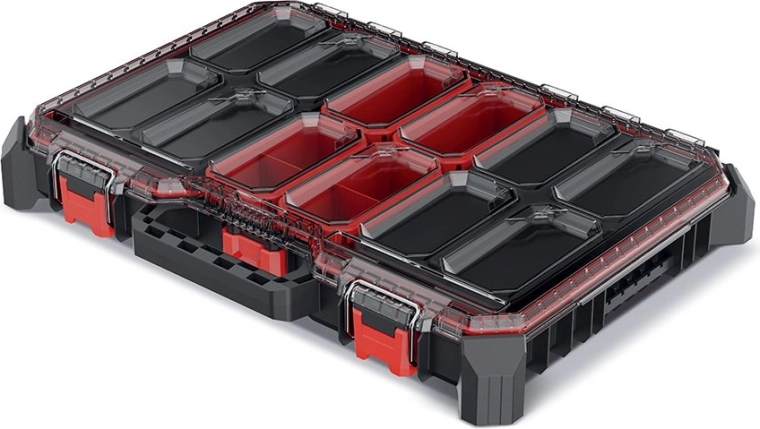 Organizator pentru unelte cu cutii, negru, 54,3 × 39 × 7,7 cm