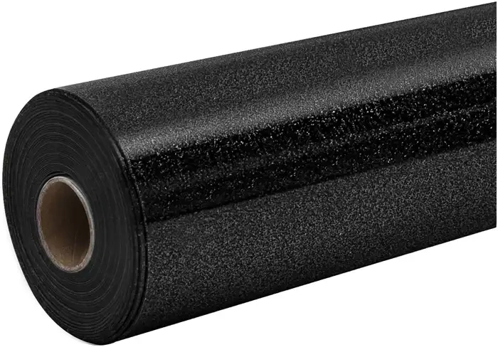 HTVRONT folie termotransfer cu sclipici 30,5 × 90 cm neagră