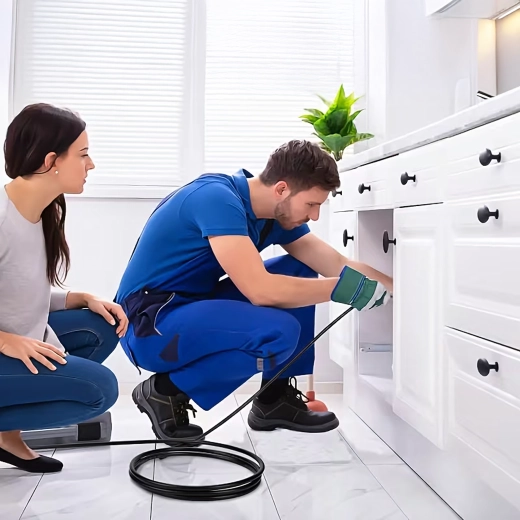 Furtun de curățare pentru scurgeri și canalizare 20 m cu adaptoare pentru spălătoare cu presiune