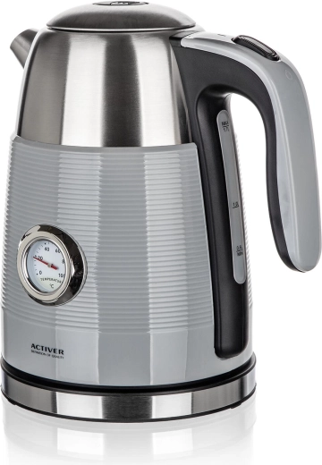 Fierbător electric Jumper 1,7 l din inox cu termometru analogic